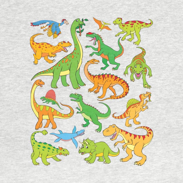 Dinosaur Design for Kids by samshirts